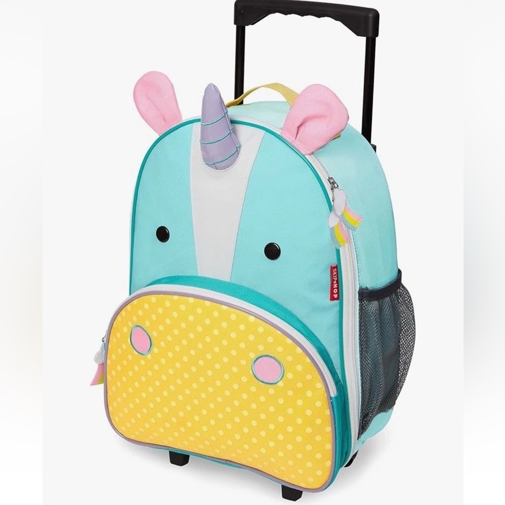 Skip Hop Unicorn Kids Luggage - Aqua and Yellow - Picture 6 of 6